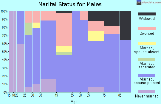 Everett marital status for males