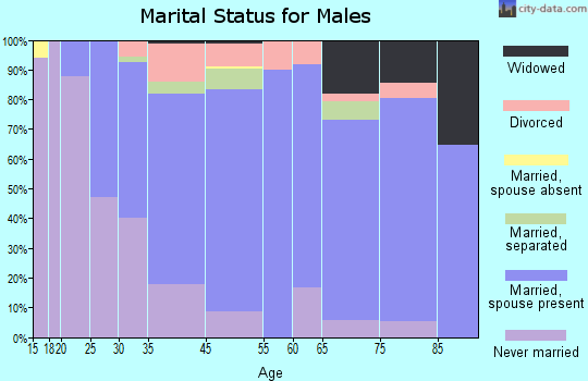 Fairless Hills marital status for males