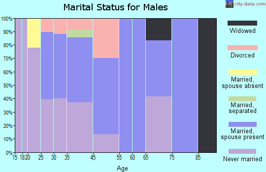 Finleyville marital status for males