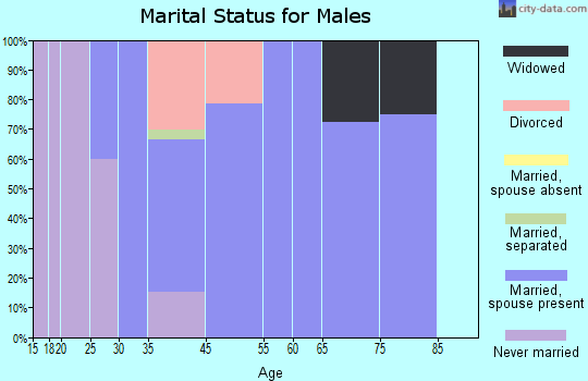 Foxburg marital status for males