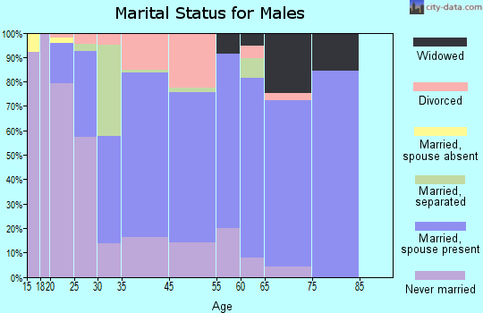 Freemansburg marital status for males