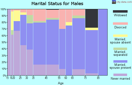 Greenville marital status for males