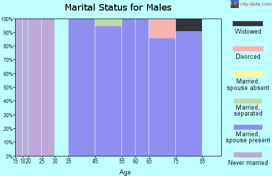 Fairbanks Ranch marital status for males