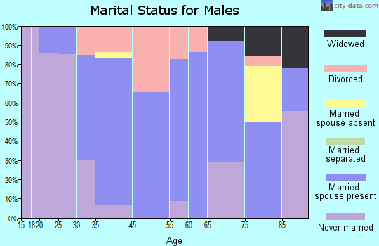 Harrisville marital status for males