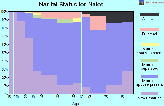 Horsham marital status for males