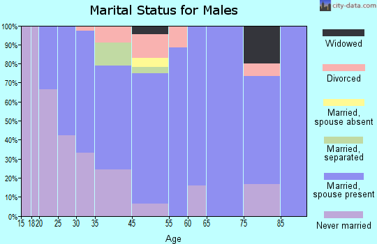Houtzdale marital status for males