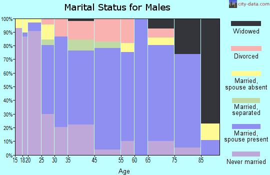 Huntingdon marital status for males