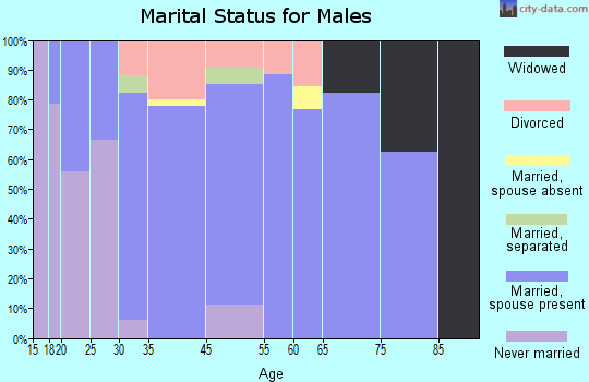 Jefferson marital status for males