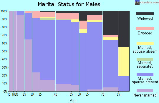 Kennedy Township marital status for males