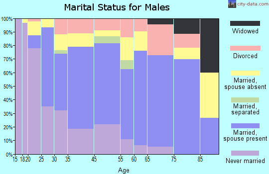 Kennett Square marital status for males