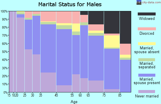 Kingston marital status for males