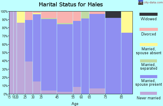 Kulpsville marital status for males