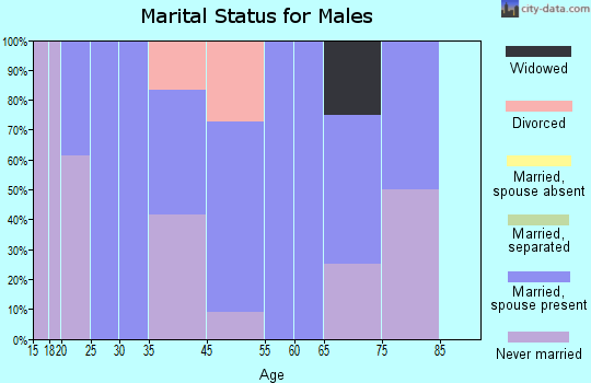 Landisburg marital status for males