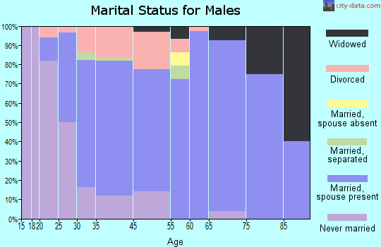 Leesport marital status for males