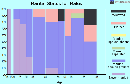 Lime Ridge marital status for males