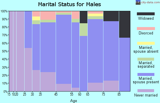 Lincoln marital status for males