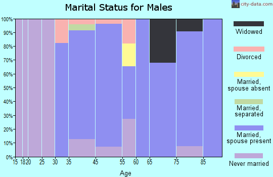 Linntown marital status for males