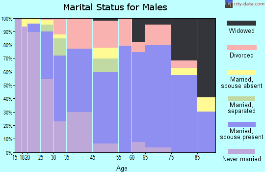 Lock Haven marital status for males