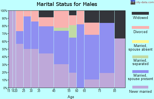 Lorain marital status for males