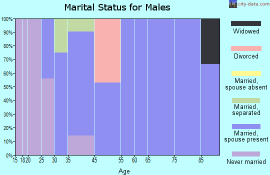 McEwensville marital status for males