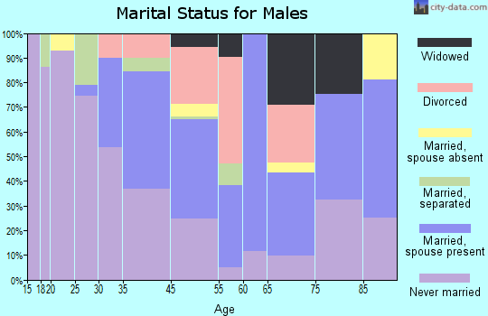 McKees Rocks marital status for males