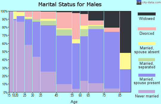 Meadville marital status for males