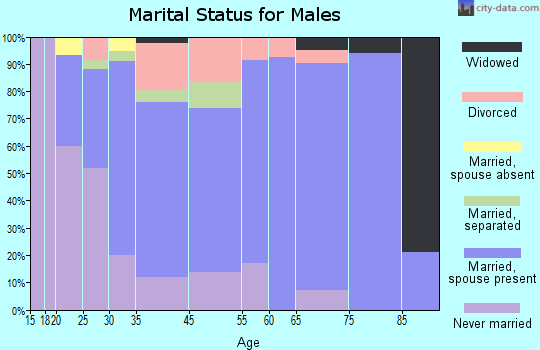 Middleburg marital status for males