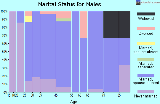Millerstown marital status for males