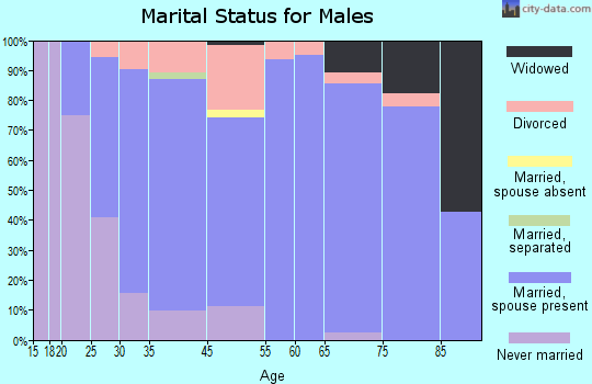 Mill Hall marital status for males