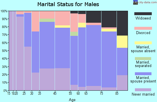 Monongahela marital status for males