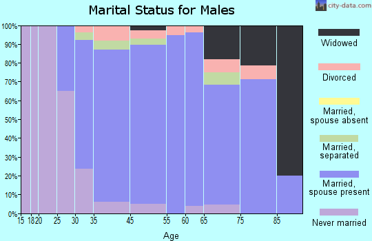 Moscow marital status for males