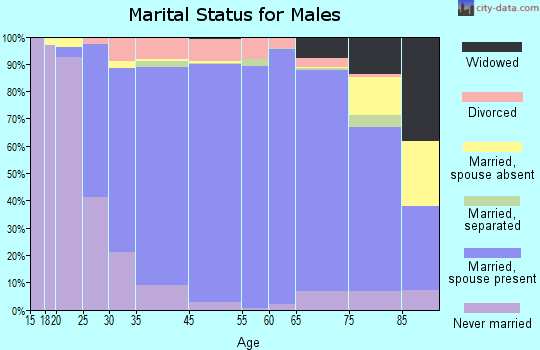 Mountain Top marital status for males