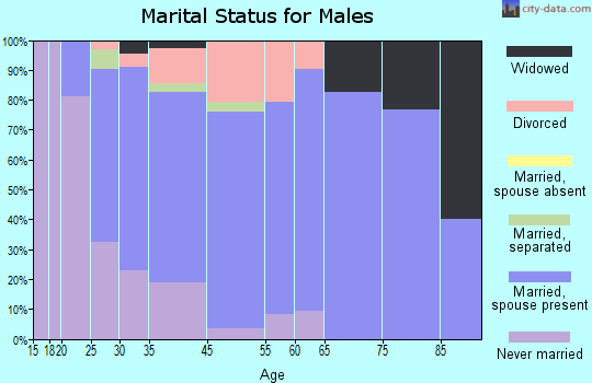 Mount Jewett marital status for males