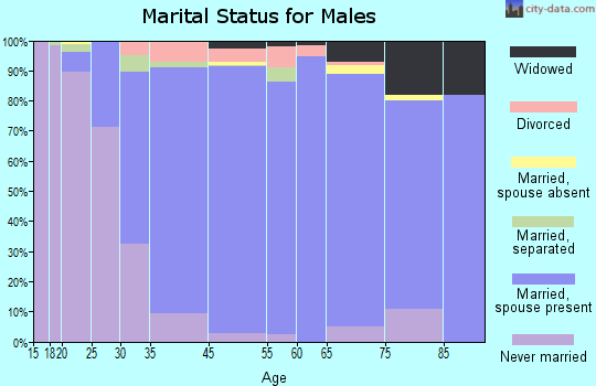 Municipality of Murrysville marital status for males