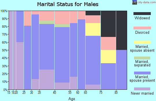 Newmanstown marital status for males