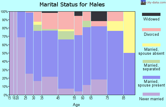 Newport marital status for males