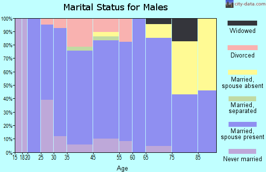 Orwigsburg marital status for males