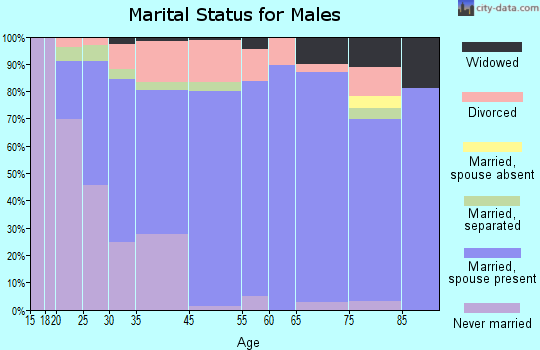 Palmyra marital status for males