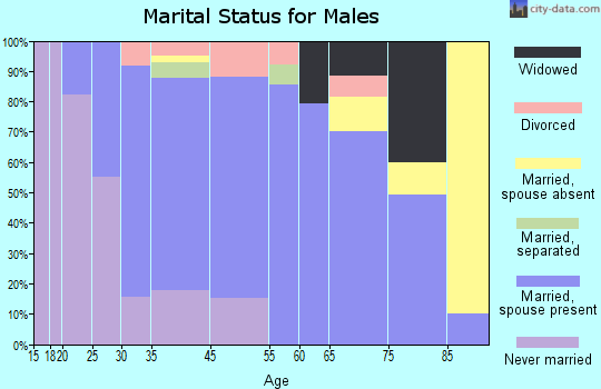 Pennsburg marital status for males