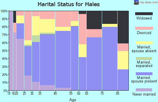 Guntersville marital status for males