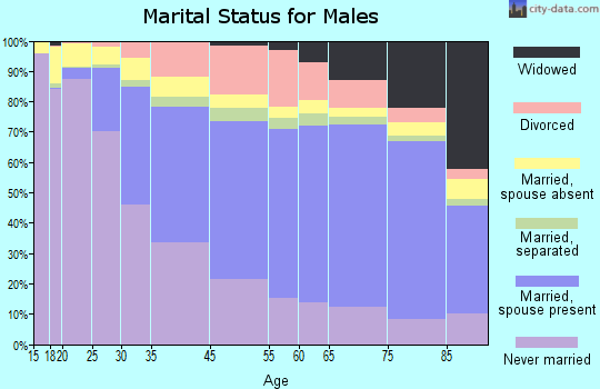 Pittsburgh marital status for males