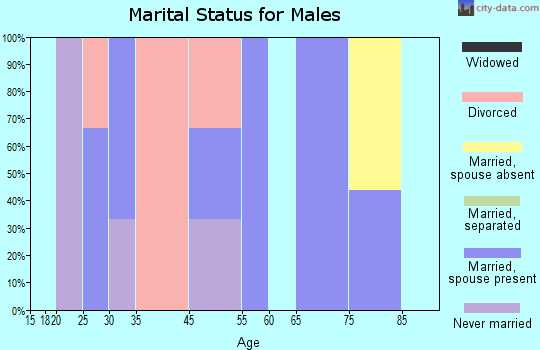 Plainfield marital status for males