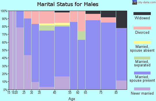 Port Allegany marital status for males