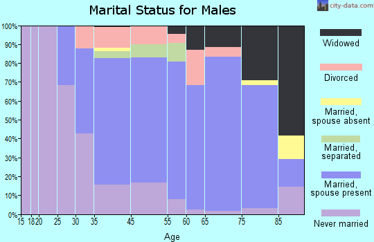 Ridley Park marital status for males
