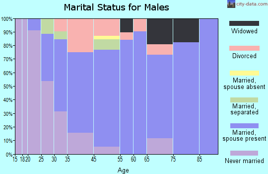 Riegelsville marital status for males