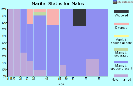 Rockhill Furnace marital status for males