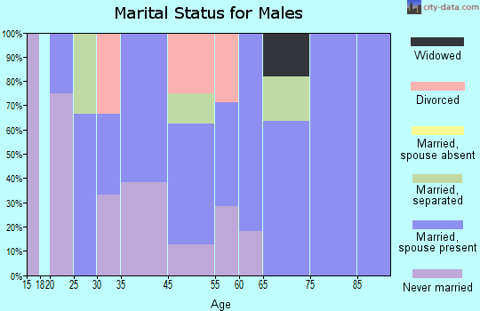 Salladasburg marital status for males