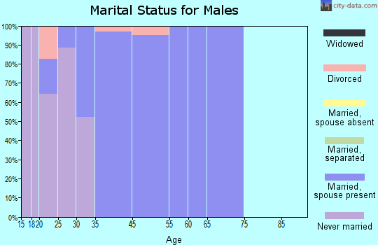 Sand Hill marital status for males