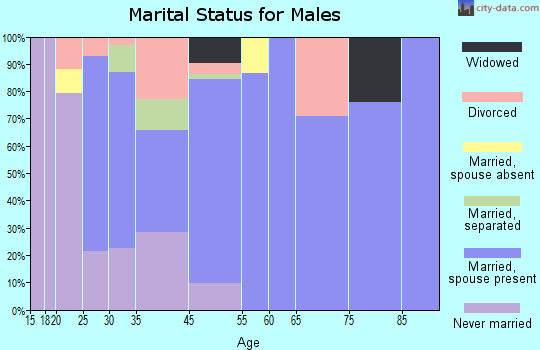 Saxton marital status for males