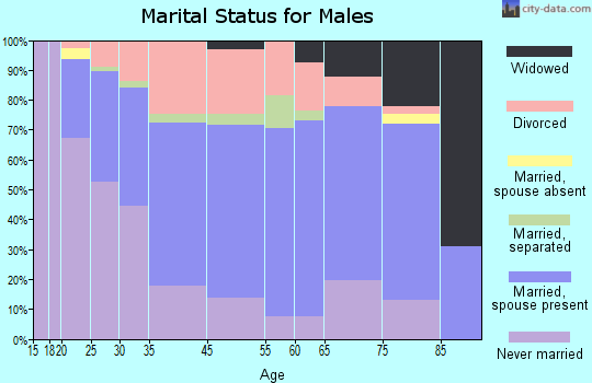 Shamokin marital status for males